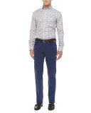 5-Pocket Stretch-Cotton Trousers, Navy 
