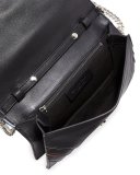 Selina Multilines Small Clutch Bag, Black
