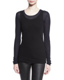 Brett Long-Sleeve Layered Top