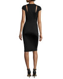 Fairy Mermaid-Print Sheath Dress