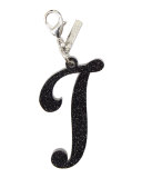 Alphabet J Bag Charm, Starlight Silver