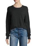 Cashmere Uneven-Hem Sweater