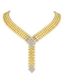 18K Gold & Diamond Pixel Necklace