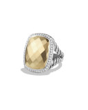 Albion Ring with Diamonds and Gold, Size 7