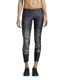 Crystal Leopard Performance Leggings