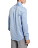 Solid Long-Sleeve Sport Shirt