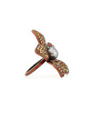 Garden of Spring and Summer Sapphire Flower Ring, Size 7
