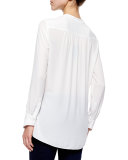 Jaklyn Draped Georgette Blouse
