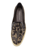 Pamela Embellished Canvas Slip-On Flat