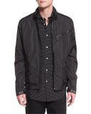 Retford Wind-Resistant Jacket W/Stand Collar, Black