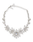 Modern Baguette Crystal Necklace