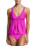 Cabana Solids Tankini Swim Top