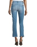 Mid-Rise Boot-Cut Cropped Jeans, Stretch Coronado