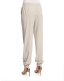 Tapered Cuff Pants, Tan