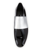 Peter Formal Patent Leather Shoe with Metallic Band, Black