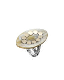 Dot Marquise Buffalo Horn Ring