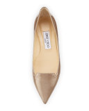 Attila Glitter Patent Flat, Sand