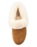 Kendyl Shearling-Trim Suede Slipper