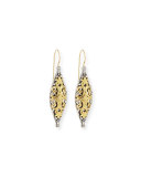 18K Ornate Drop Earrings