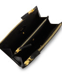 Triple-Zip Crossbody Bag, Black