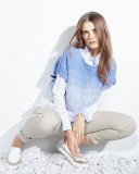 Textured Ombre Cocoon Sweater