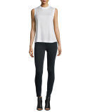 No. 1 Super Skinny Ultra High-Rise Ankle Jeans, Battle