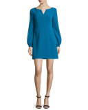 Molly Italian Cady Mini Dress, Azure