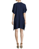 Chai V-Neck Embellished Caftan Dress, True Navy
