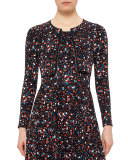 Boulder-Print Bolero Cardigan, Multi