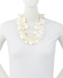 Mother-of-Pearl Cluster Necklace