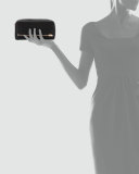 Fumo 3/4-Zip Continental Wallet, Black