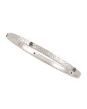 Terra Thin Bezel-Set Brown Diamond Bangle, 3mm, Size S/M