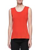 Scoop-Neck Tank, Blood Orange, Petite