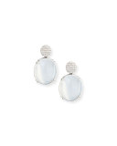 Rock-N-Roll Pavé Diamond & Moon Quartz Earrings