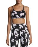 x kate spade new york luxe floral cinched bow bra, black