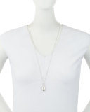 Petite Sterling Silver Initial "G" Locket Necklace