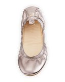 Samara 2.0 Packable Ballerina Flat, Pewter