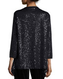 Sequined Scoop-Neck Tank