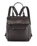 Pandora Calfskin Leather Backpack, Black