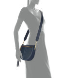 Scott Mini Moon Perforated Saddle Bag, Yachting Navy
