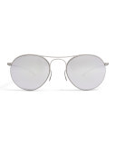 Essential Round Sunglasses, Silver