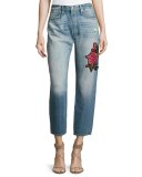 Le Original Patch Jeans, Rose Lake
