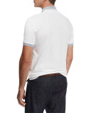 Piqué Polo Shirt w/Striped Tipping