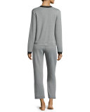 Waldorf Lounge Pants, Heather Gray/Black