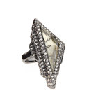Pavé Crystal Pyramid Ring