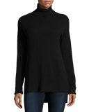 Cashmere Turtleneck with Side Slits