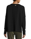 Exhale Sports Sweatshirt, Black