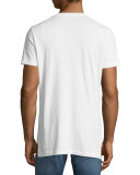 Short-Sleeve T-Shirt W/Multicolored Patches, White