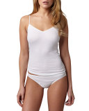 Cotton Seamless Camisole, White