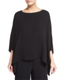 Sheppa 3/4-Sleeve Easy Blouse, Black